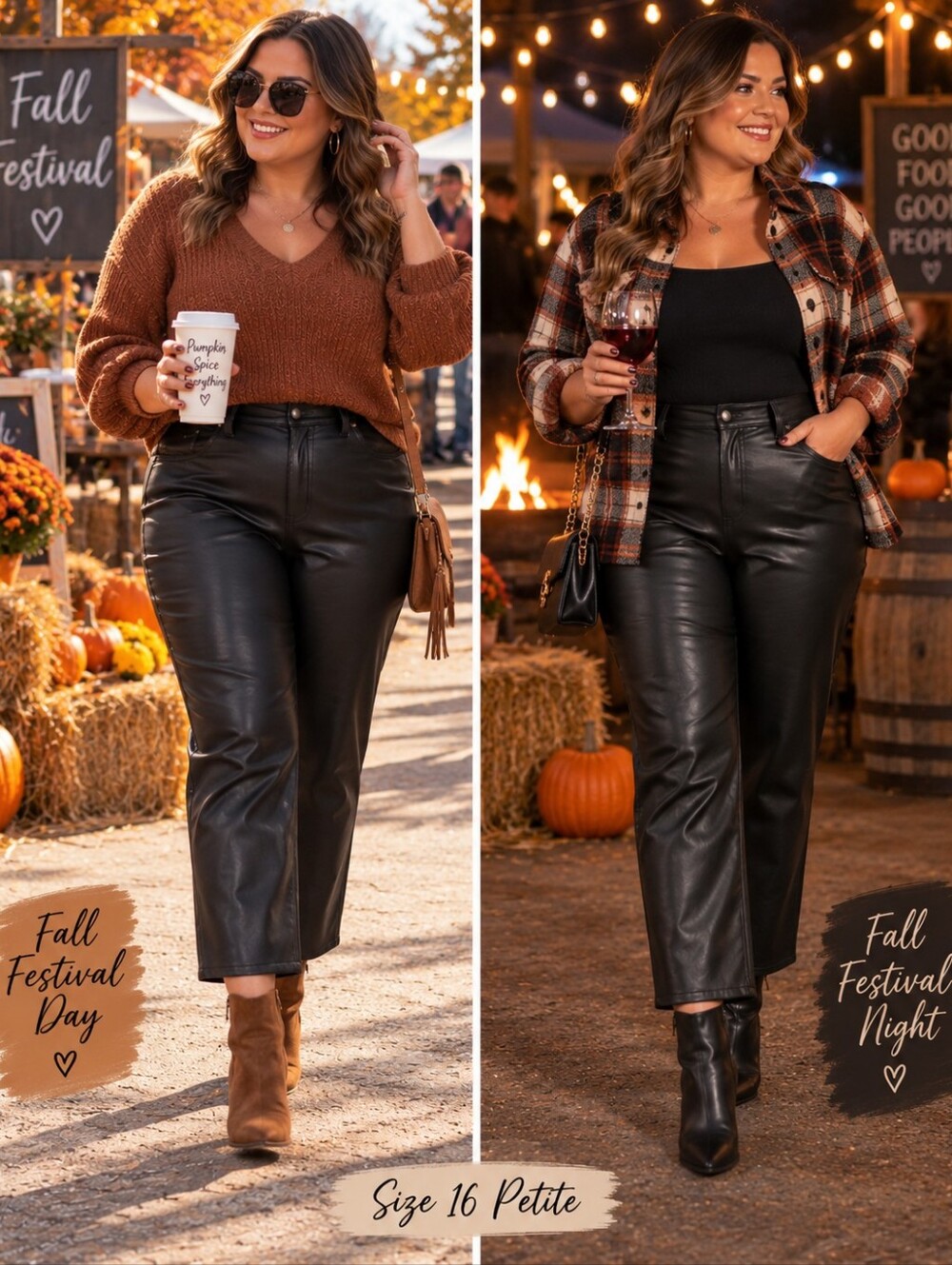 Abercrombie Ankle Straight Black Faux Vegan Leather Pants Ultra High Rise